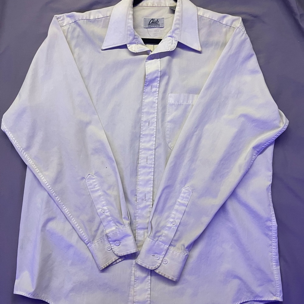 White Mens oversized button up - Picture 2 of 4